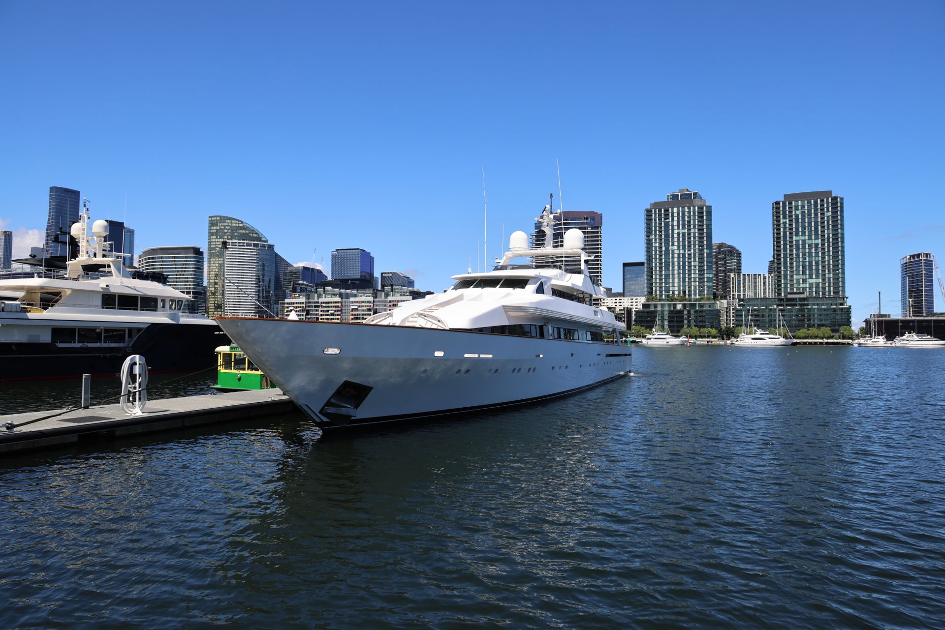 Yacht at a coastal British Columbia marina